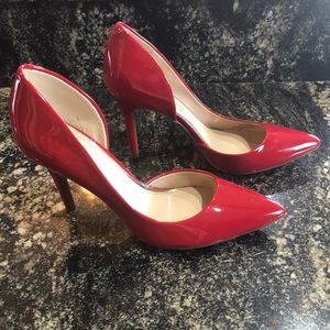 Jessica Simpson red high heels